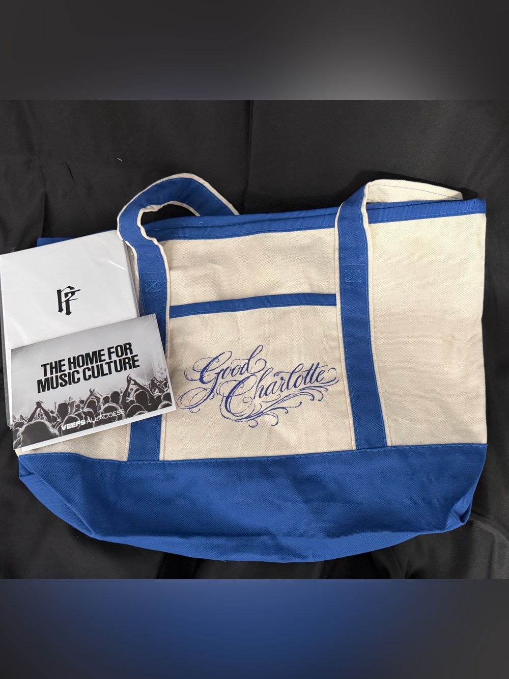 BNNW Good Charlotte VIP Canvas Tote Bag with extras